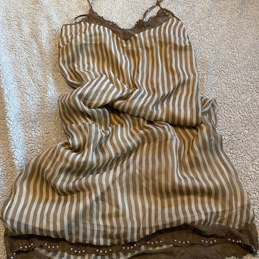 Silk spaghetti strap dress